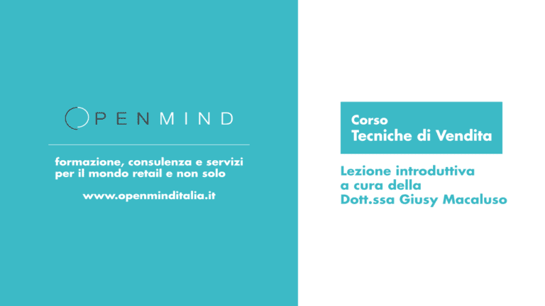 Tecniche di Vendita landing 1 open mind cover